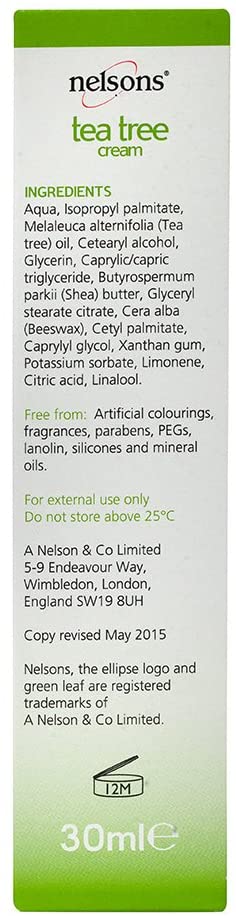 Nelsons Creams Tea Tree 30ml