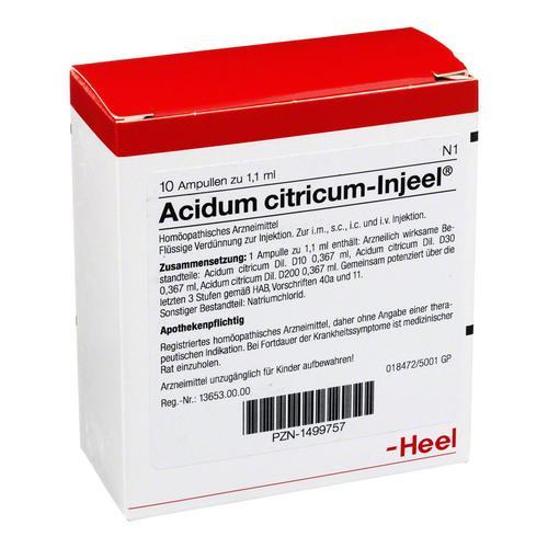 Acidum Citricum 10 Ampoules-Urenus