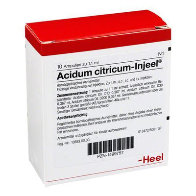 Acidum Citricum 10 Ampoules-Urenus