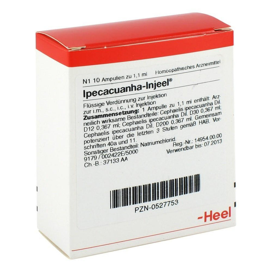 Ipecacuanha Injeel 10 Ampoules-Urenus