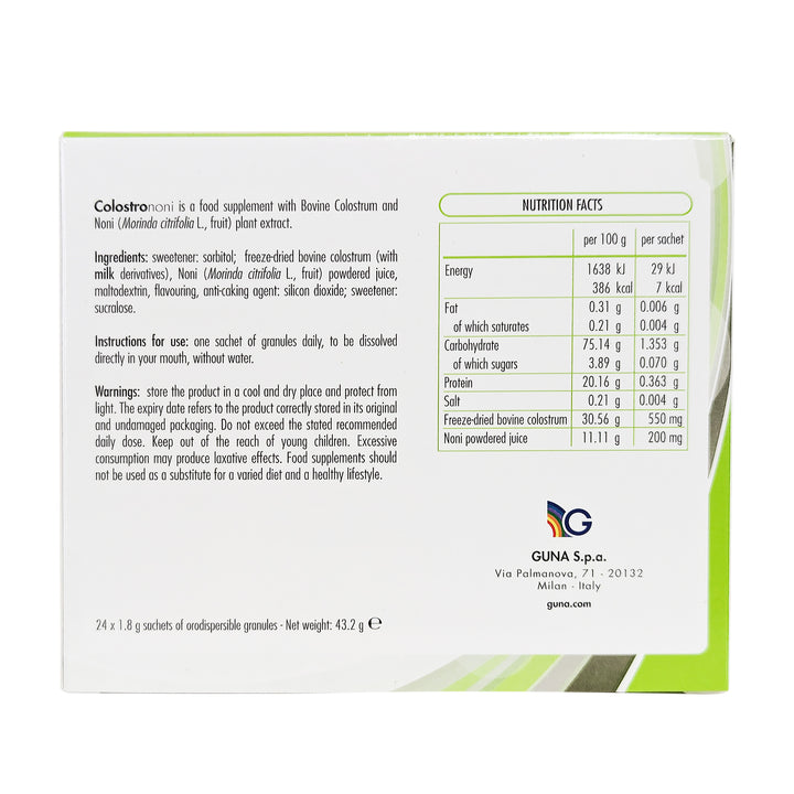 COLOSTRO NONI 24 sachets of 1.8g