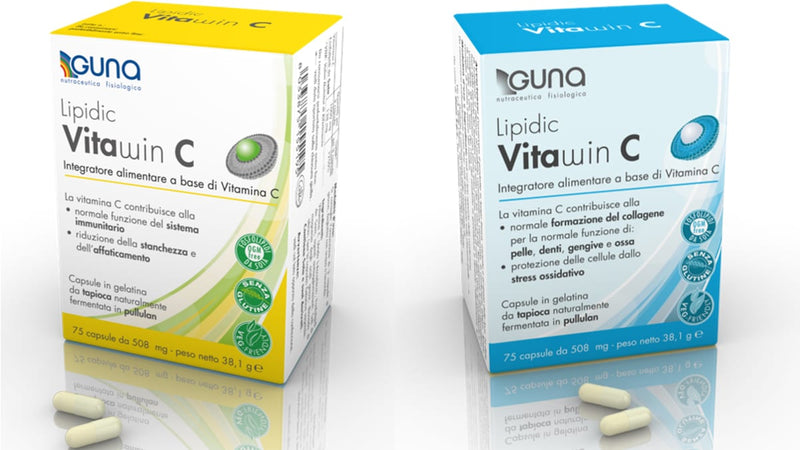 GUNA Lipidic Vitawin C - 75 Capsules VitaminC Glutenfree Veg