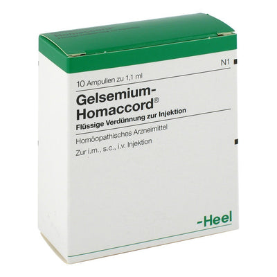 Gelsemium Homaccord 10 Ampoules-Urenus