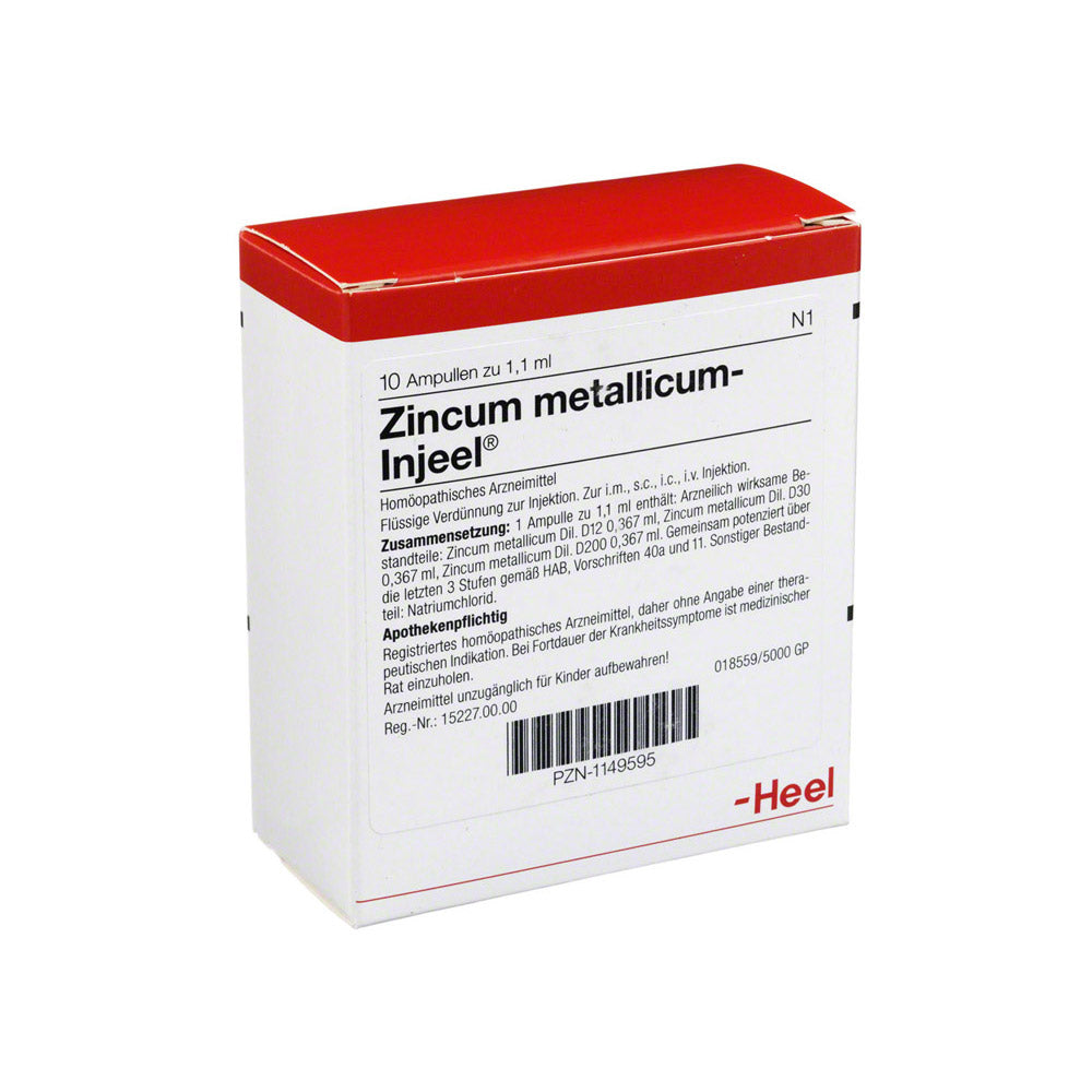 Zincum Metallicum 10 Ampoules-Urenus