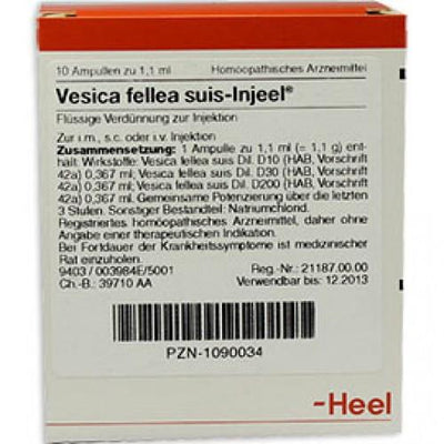 Vesica Fellea Suis 10 Ampoules-Urenus