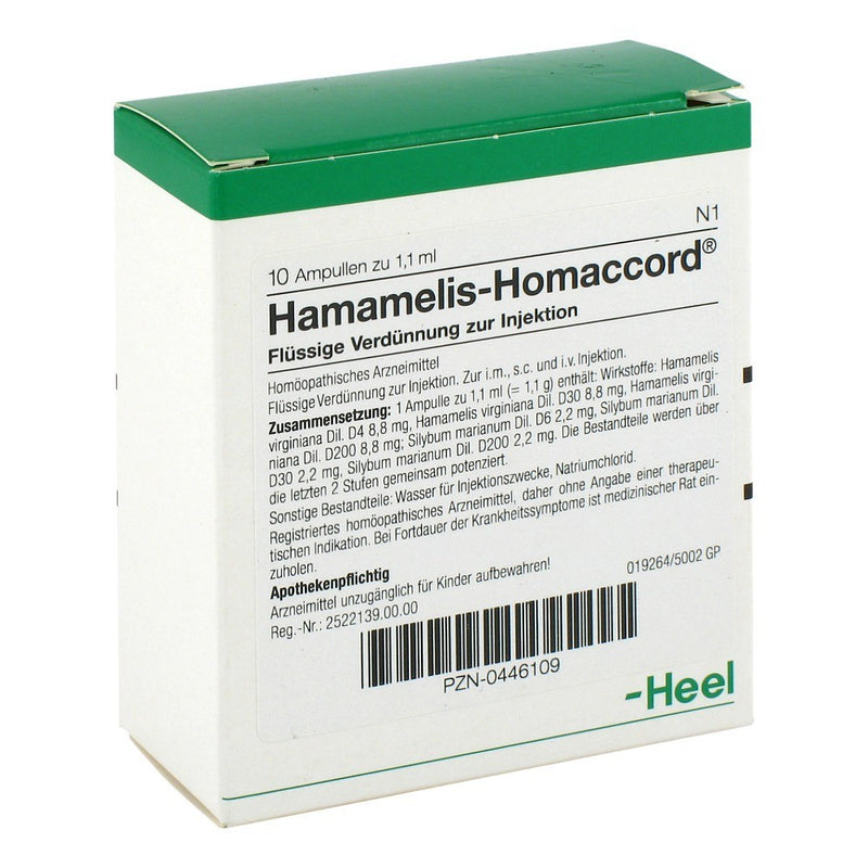 Hamamelis Homaccord 10 Ampoules-Urenus