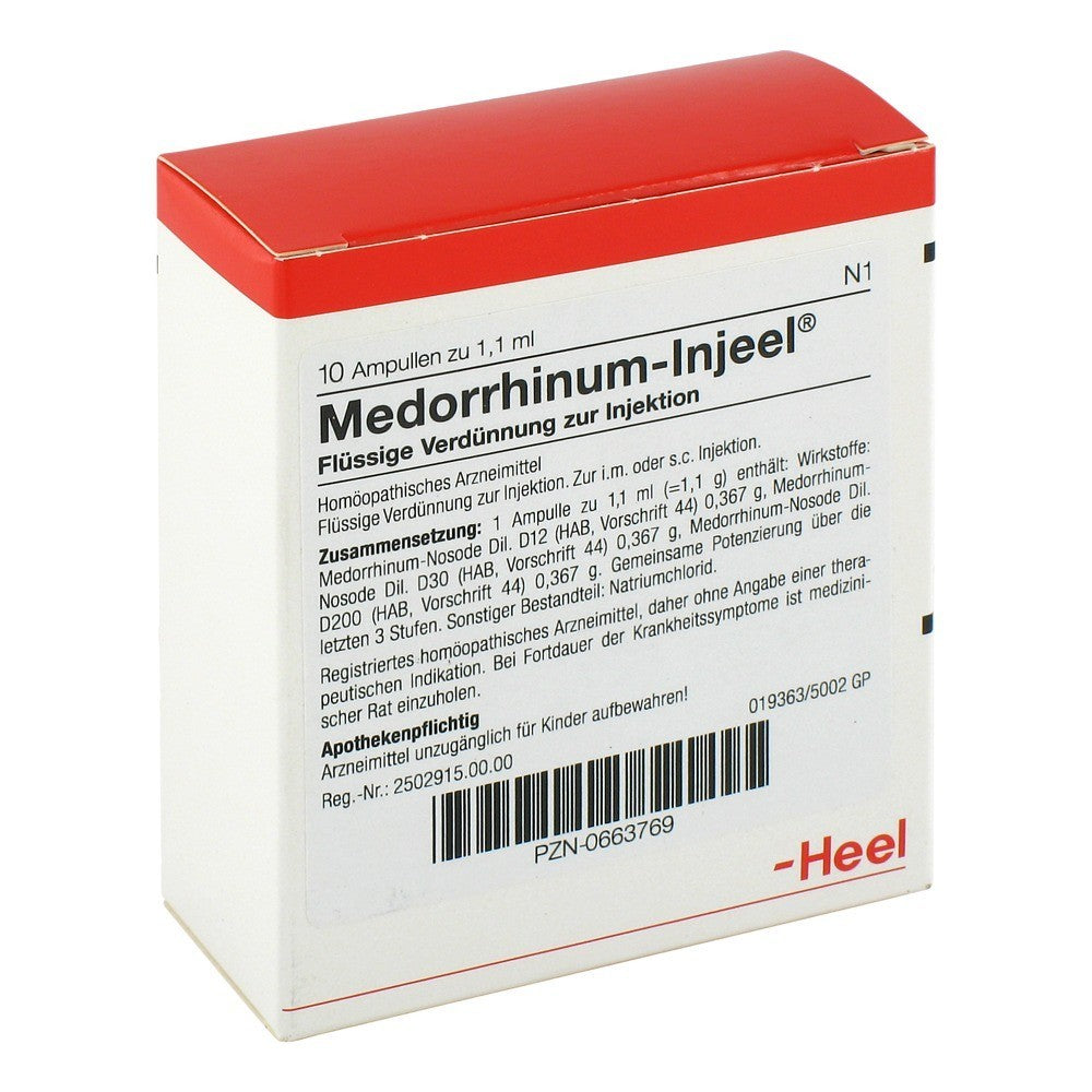 Heel Medorrhinum Injeel 10 Ampoules – Urenus