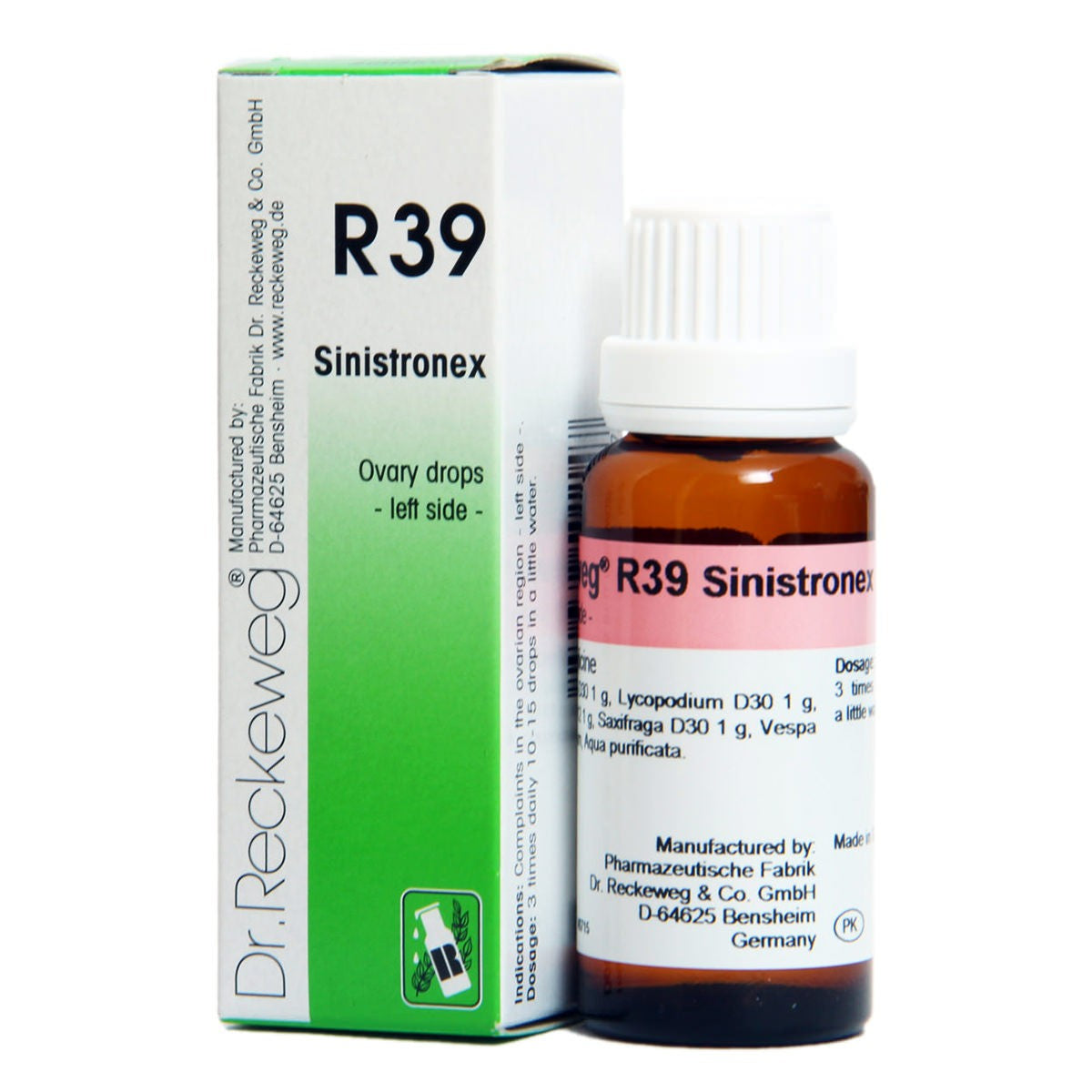 Dr. Reckeweg R39 Affections of the abdomen-left side Ê 50ml – Urenus