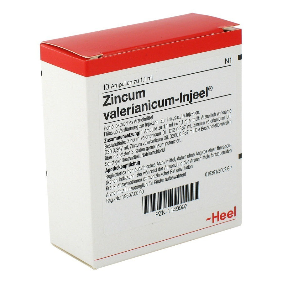 Zincum Valerianicum 10 Ampoules-Urenus